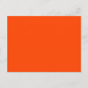 Carte Postale couleur orange rouge