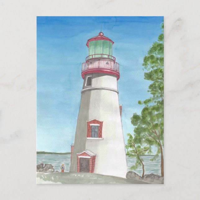Carte postale couleur phare (Devant)