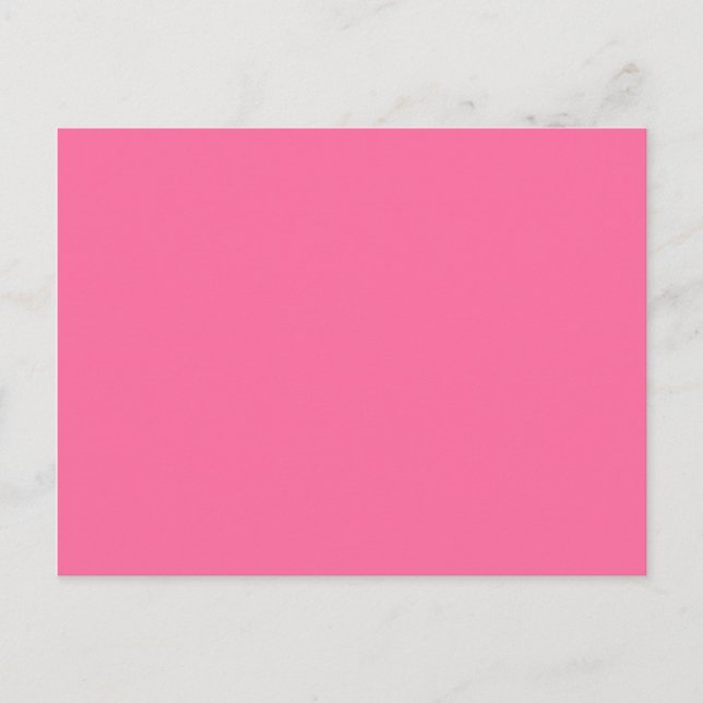 Carte Postale couleur rose français (Devant)