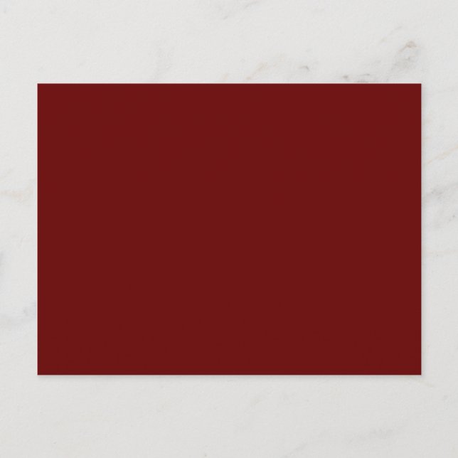 Carte Postale couleur rouge (Devant)