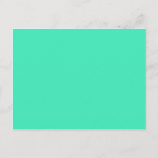 Carte Postale COULEUR SEULEMENT - menthe (Devant)