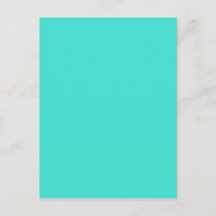 Carte Postale Couleur solide bleu-vert turquoise