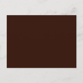 Carte Postale Couleur solide Brown profonde