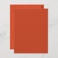 Couleur solide du Citrouille Burnt rouillé