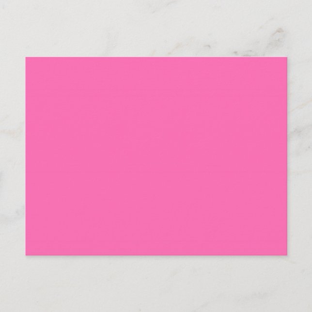 Carte Postale Couleur solide rose chaud (Devant)
