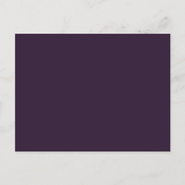 Carte Postale Couleur solide violet foncé (Devant)