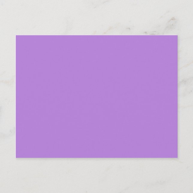 Carte Postale Couleur solide violet lavande (Devant)