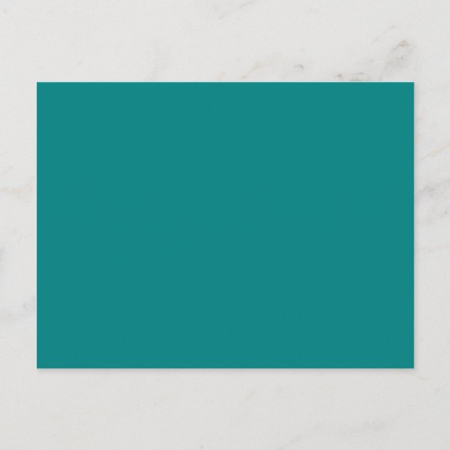 Carte Postale couleur turquoise (Devant)