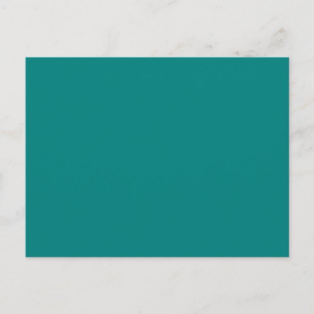 Carte Postale Couleur Turquoise astucieuse (Devant)