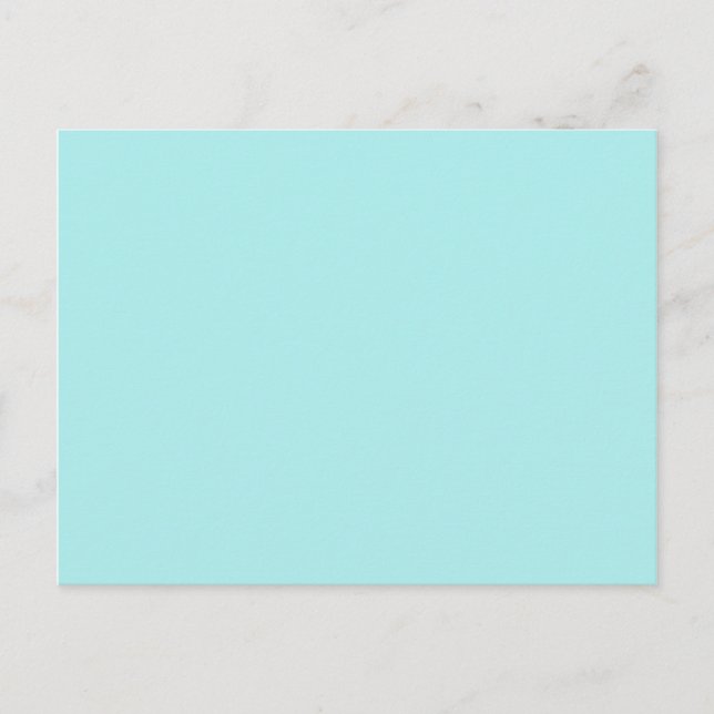 Carte Postale couleur turquoise pâle (Devant)