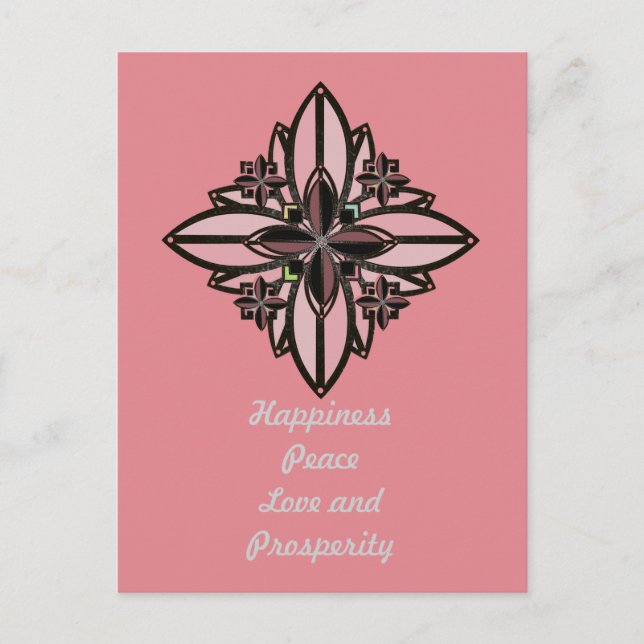 Carte Postale Couleur U-pick / Fleur de fer Celtic Good Fortune  (Devant)