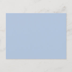 Carte Postale Couleur uni bleu clair en acier