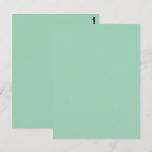 Carte Postale Couleur unie vert menthe appétissant