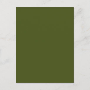 Carte Postale Couleur verte d'olive Personnaliser