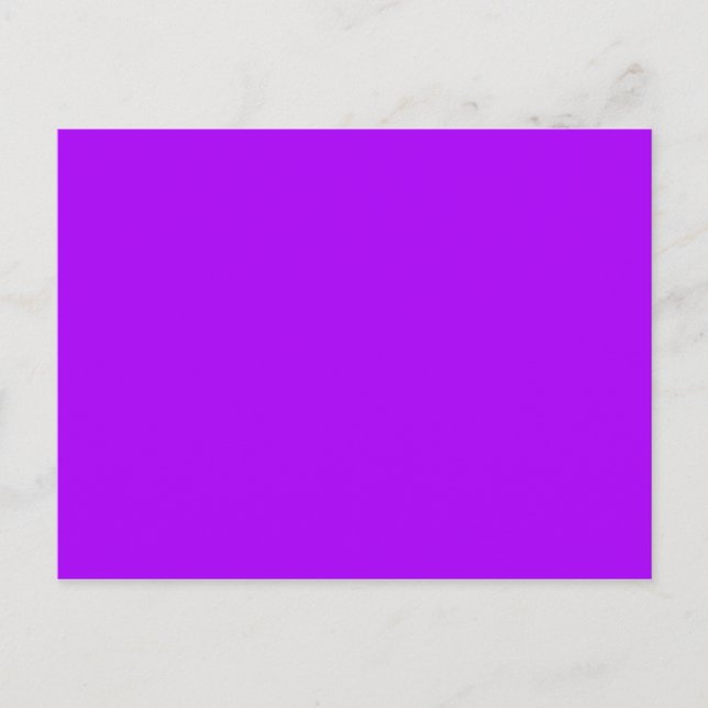 Carte Postale Couleur violette Fuchsia Neon violet vive uniqueme (Devant)