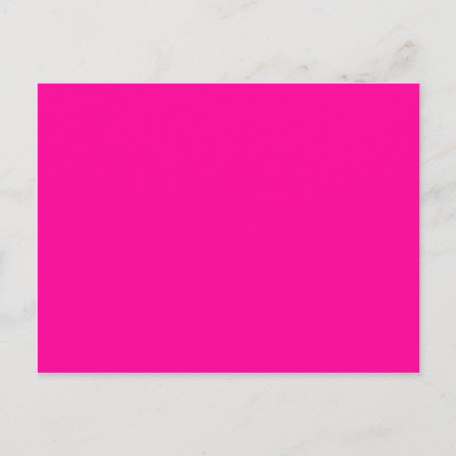 Carte Postale Couleur Web Arrière - plan Magenta solide FF0099 (Devant)
