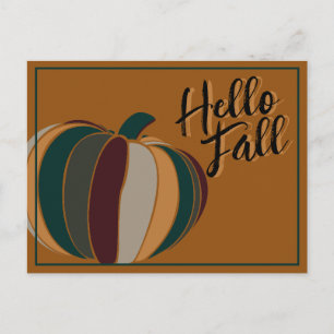 Carte Postale Couleurs citrouilles