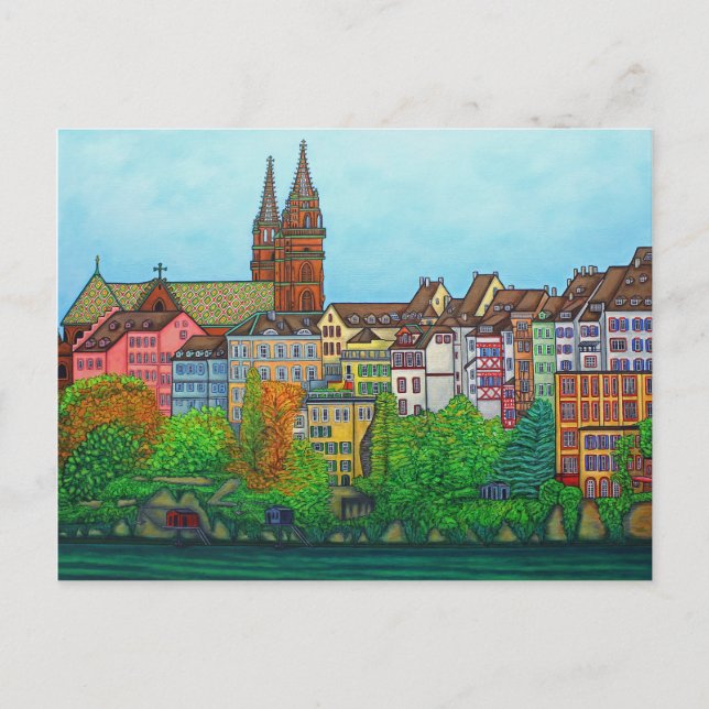 Carte Postale Couleurs de la PostCard de Bâle par Lisa Lorenz (Devant)
