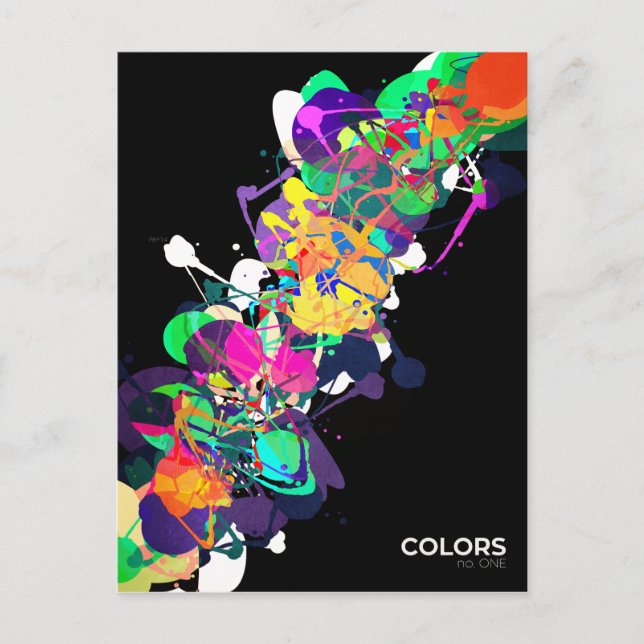 Carte Postale Couleurs de média mixtes 1 (Devant)