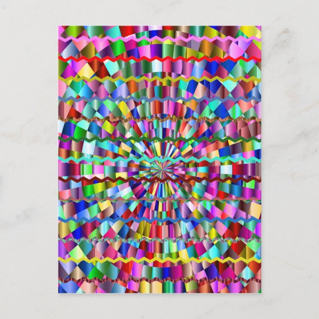 Carte Postale Couleurs décoratives (Devant)