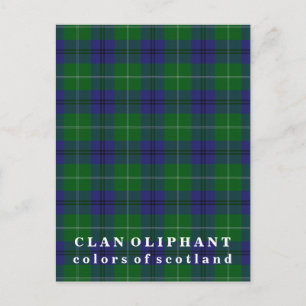 Carte Postale Couleurs du clan écossais Oliphant Tartan