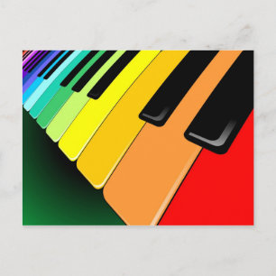 Carte Postale Couleurs du clavier
