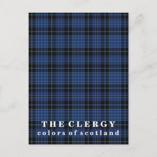 Carte Postale Couleurs du clergé écossais Tartan