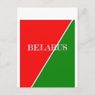 Carte Postale Couleurs du drapeau national biélorusse