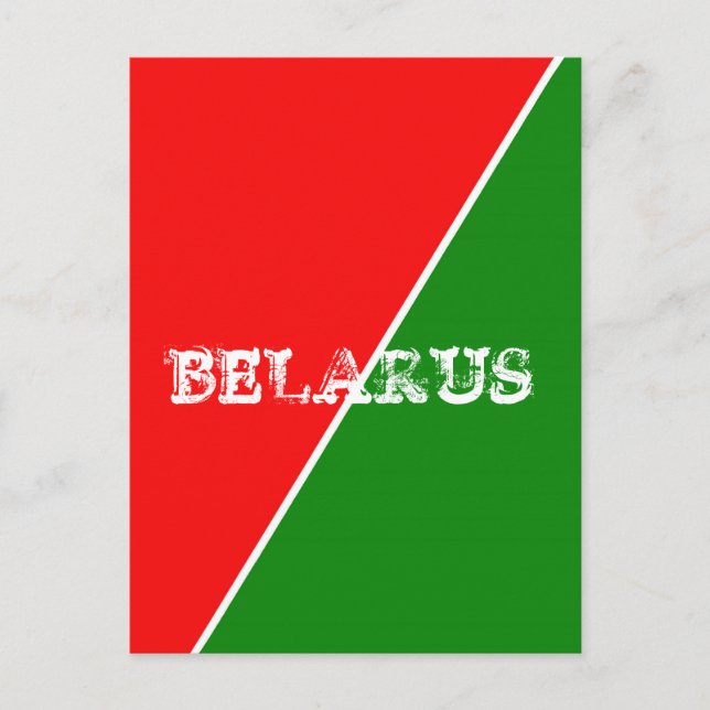 Carte Postale Couleurs du drapeau national biélorusse (Devant)