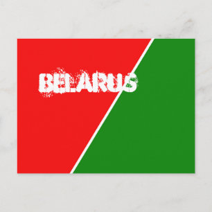 Carte Postale Couleurs du drapeau national de Biélorussie