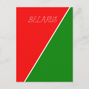 Carte Postale Couleurs du drapeau national de Biélorussie