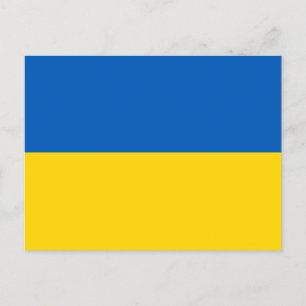 Carte Postale Couleurs du drapeau ukrainien