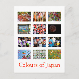 Carte Postale Couleurs du Japon (coloré)