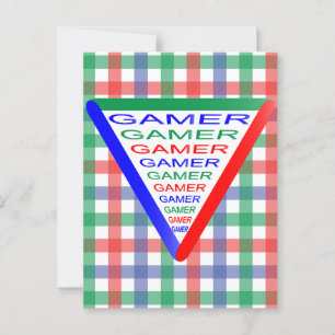 Carte Postale Couleurs du système de jeu Gamer 3 Ultimate RVB