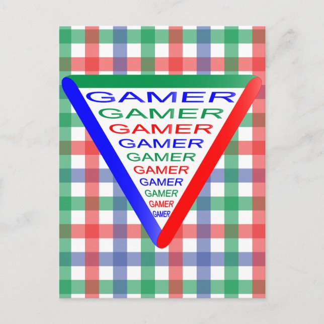 Carte Postale Couleurs du système de jeu Gamer 3 Ultimate RVB (Devant)