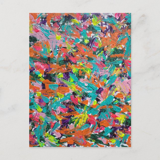 Carte Postale Couleurs et expressions dans la peinture acrylique (Devant)
