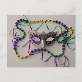 CARTE POSTALE COULEURS MARDI GRAS