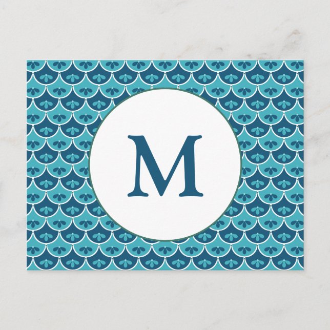 Carte Postale Couleurs personnalisées du motif floral de saint J (Devant)