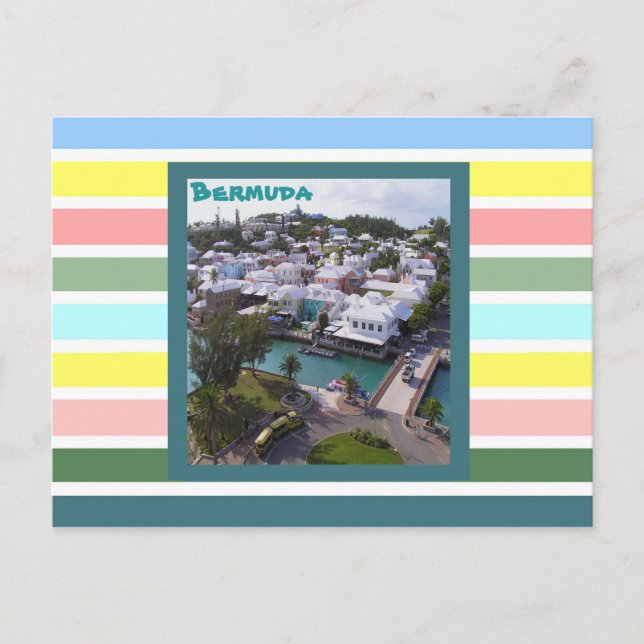 Carte Postale Couleurs tropicales des Bermudes (Devant)