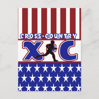 CARTE POSTALE COULEURS XC CROSS PATRIOTIC USA