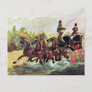 Carte Postale Count Alphonse par Toulouse-Lautrec