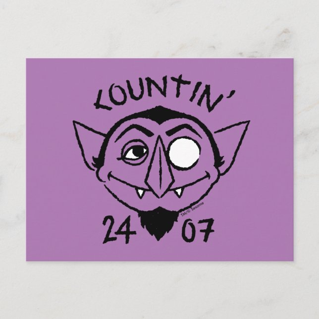 Carte Postale Count von Count Patinage Logo - Countin' 24/7 (Devant)