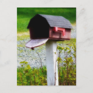 Carte Postale Country Mailbox - Nous avons déménagé!