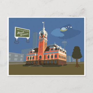 Carte Postale County Courthouse, Merrill, Wisconsin