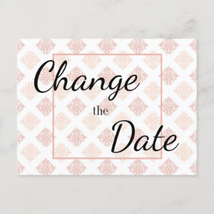 Carte Postale Coup de foudre rose pêche Changer la date