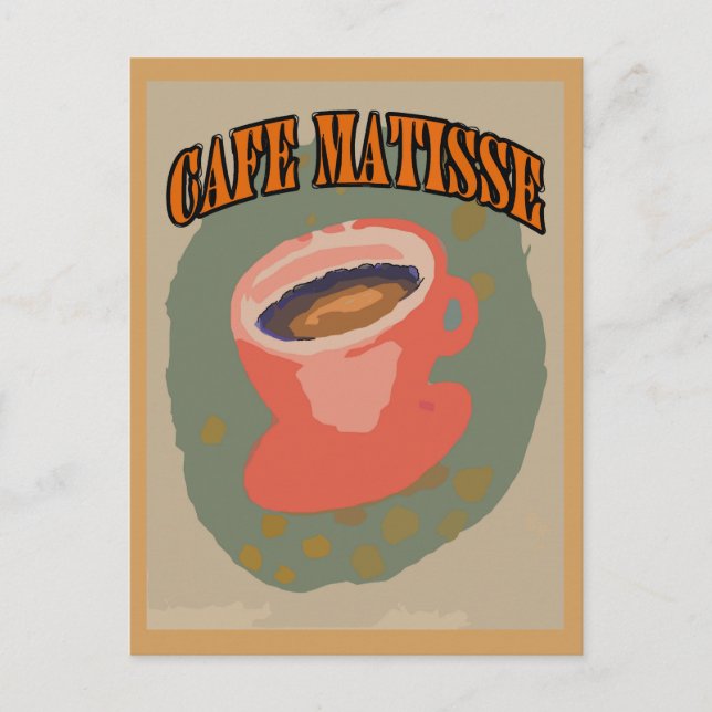 Carte Postale Coupe Café Matisse (Devant)