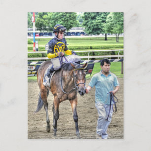 Carte Postale Coupe du monde de Dubaï gagnant le jockey Joel Ros