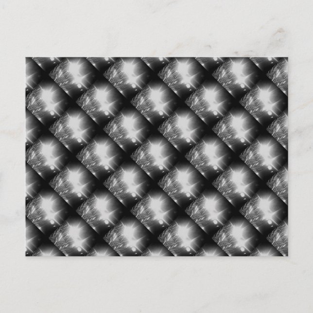 Carte postale coupe-feu noir et blanc (Devant)