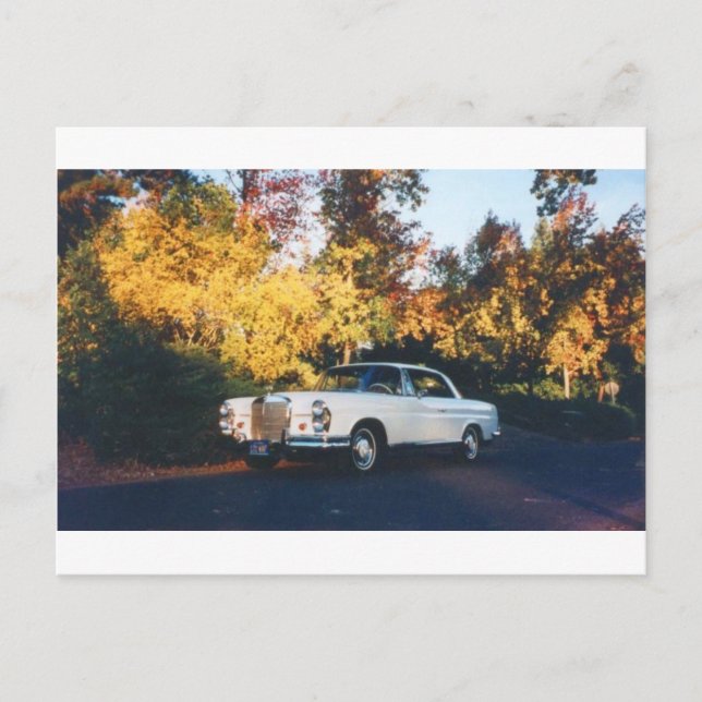 Carte Postale Coupé Mercedes-Benz 220SEb 1965 (Devant)