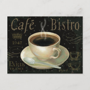 Carte Postale Coupe noire de café